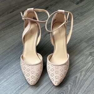 Nine West Women's Beige Cutout Heels